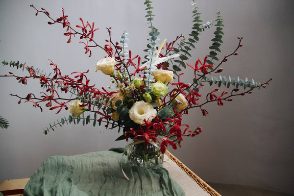 Christmas wreath tart