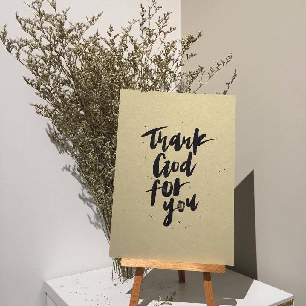 Poster - Thank God for you