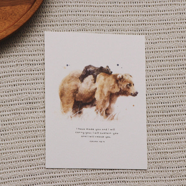 A5 Print: I Will Carry You (Isaiah 46:40)