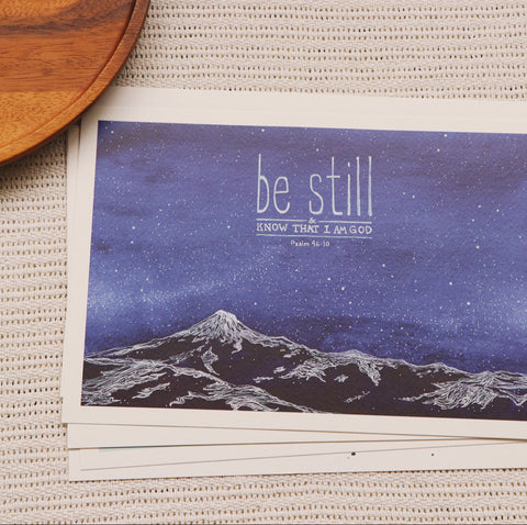 A4 Print: Be Still (Psalm 46:10)