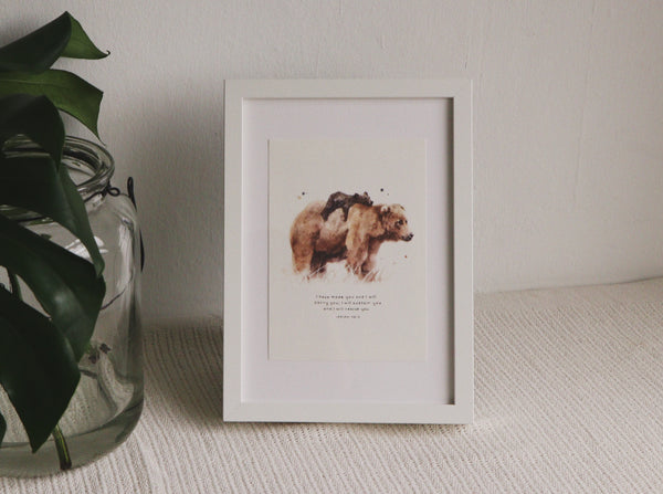A5 Print: I Will Carry You (Isaiah 46:40)