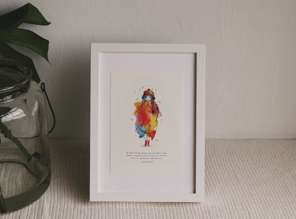 A5 Print: Clothed With Love (Colossians 3:12)