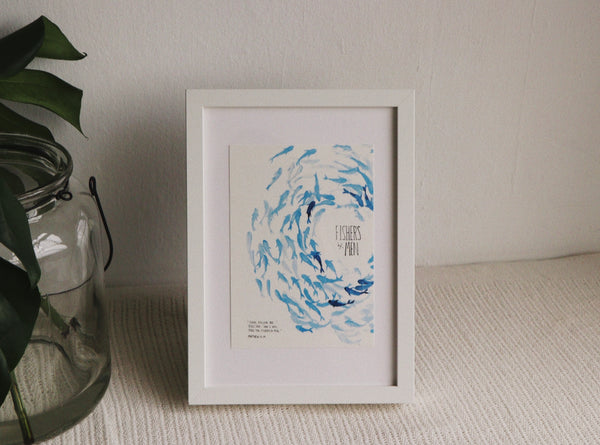 A5 Print: Fishers Of Man (Matthew 4:19)