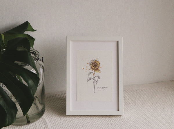 A5 Print: Joy Of The Lord Is My Strength (Nehemiah 8:10)