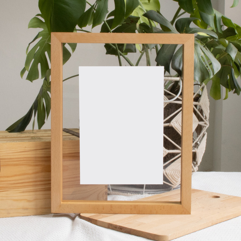 A3 Floating Frame Without Artwork (Light Wood)