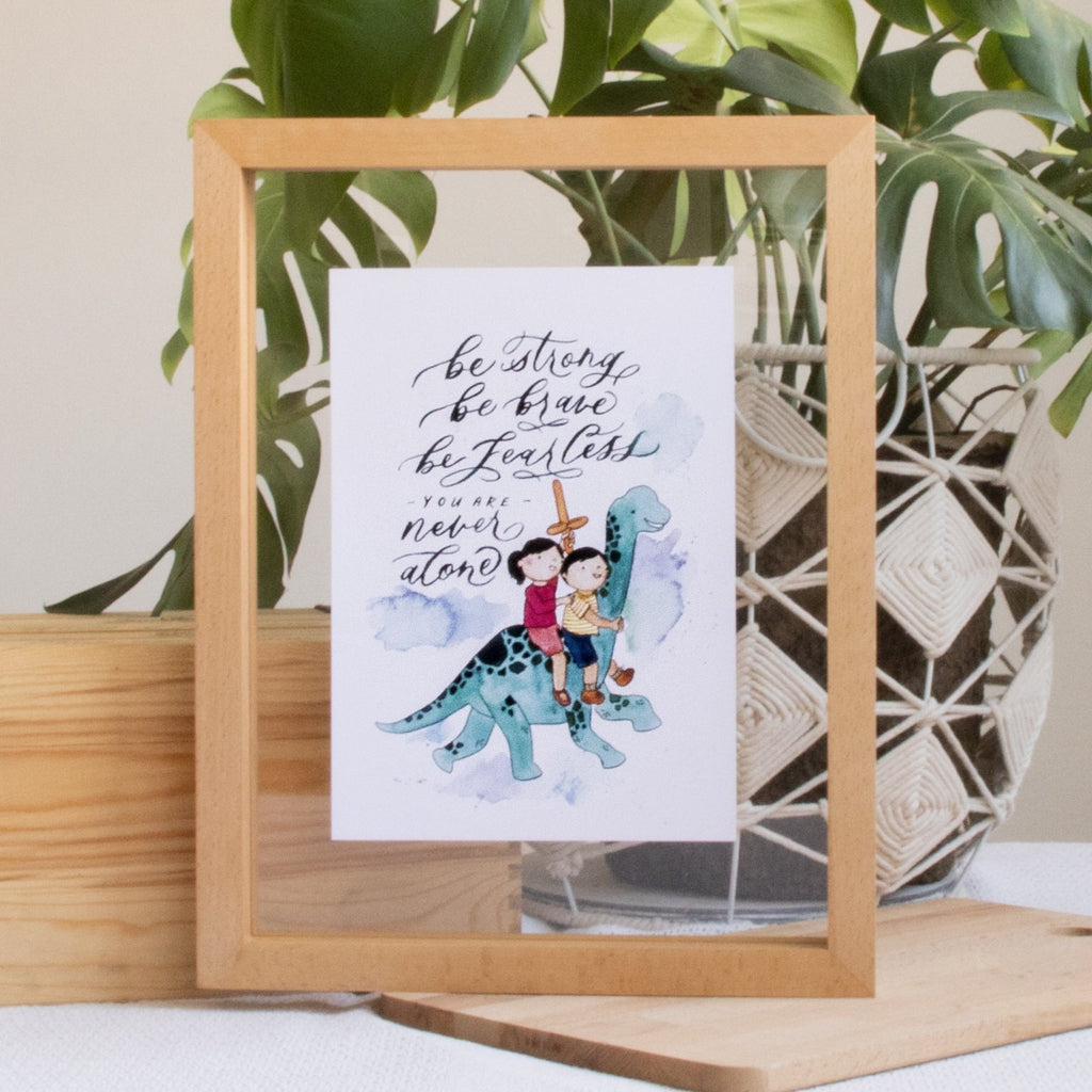 A4 Poster: Be Strong and Courageous