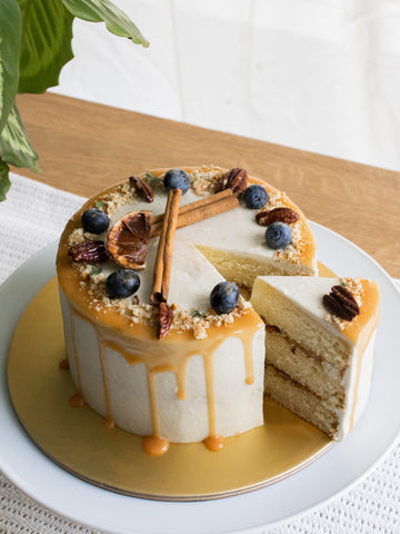 Salted Caramel Pecan Cake