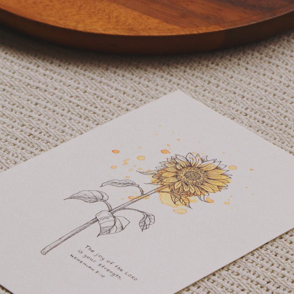 A5 Print: Joy Of The Lord Is My Strength (Nehemiah 8:10)