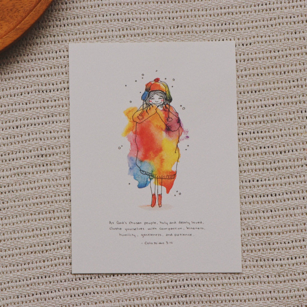 A5 Print: Clothed With Love (Colossians 3:12)