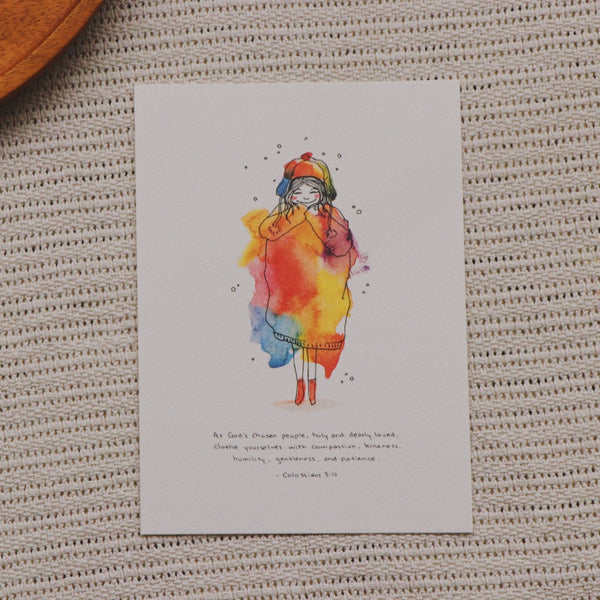 A5 Print: Clothed With Love (Colossians 3:12)