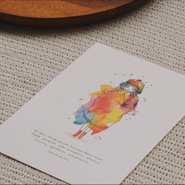 A5 Print: Clothed With Love (Colossians 3:12)