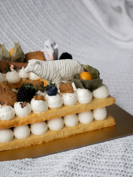 Customisable Buttercream Tart (Alphabets) (Smores Chocolate)