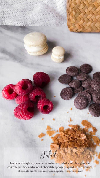 Juliet (Dark chocolate Raspberry cake)