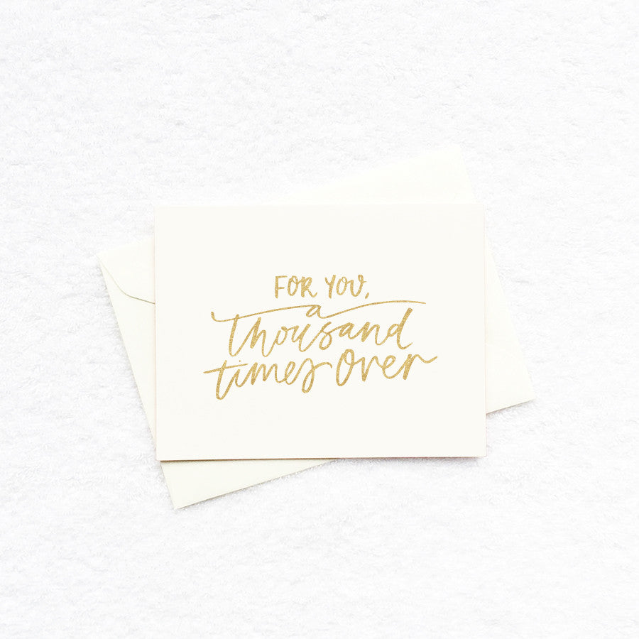 Card - For you a thousand times over