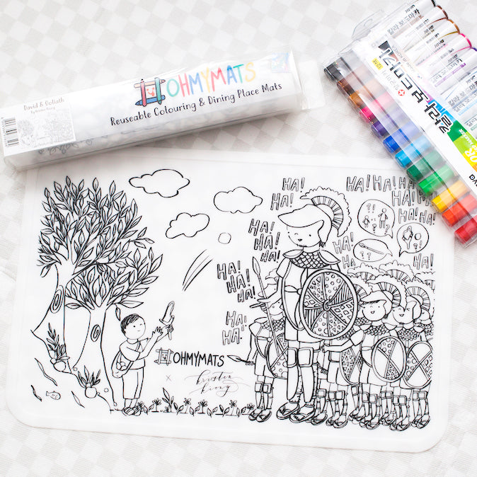David and Goliath | Silicon Colouring Mat