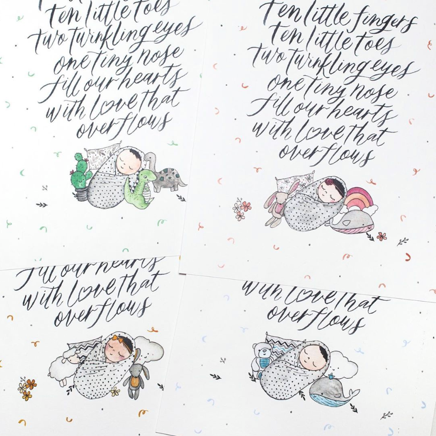 A4 Poster: 10 Little Fingers