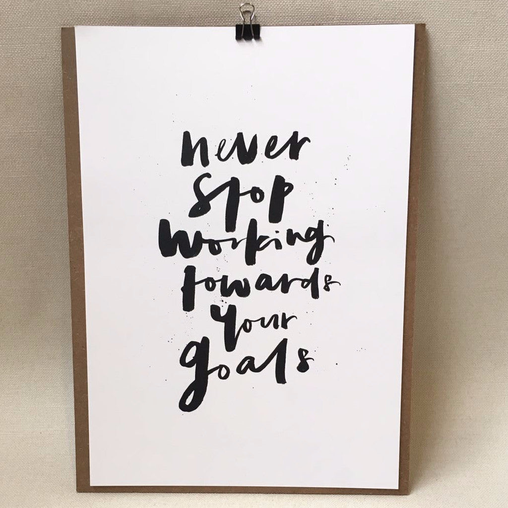 Poster - never stop