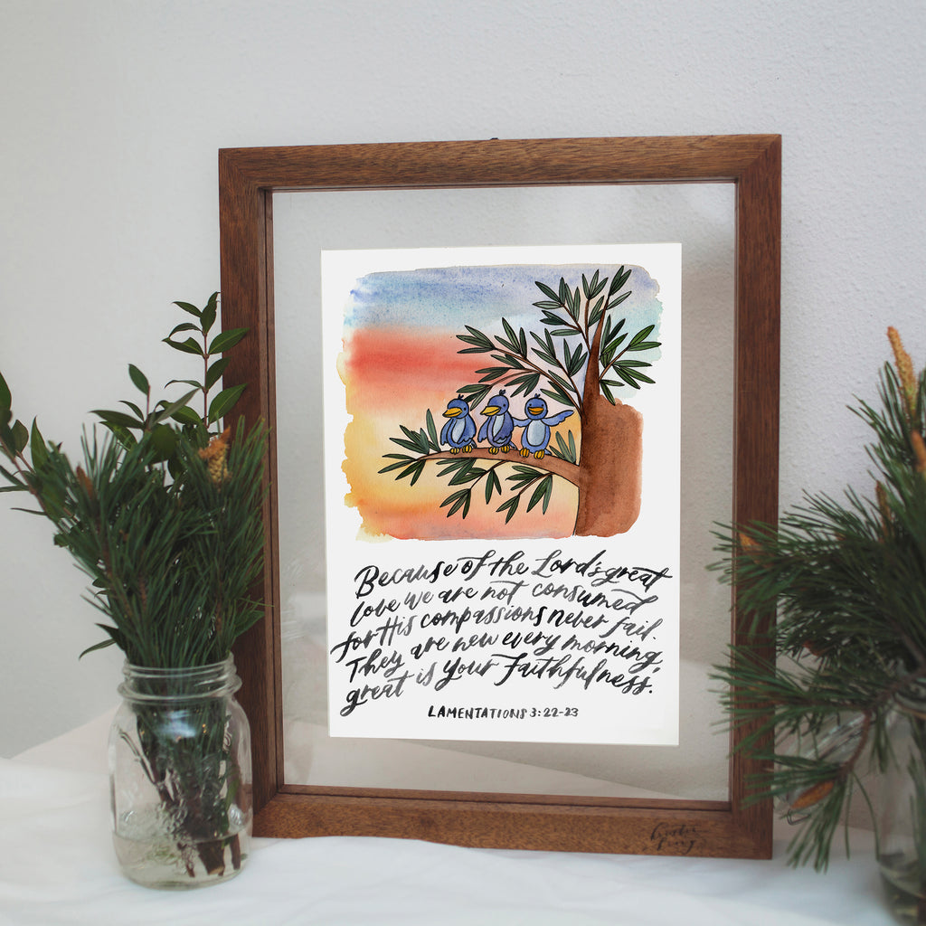 A4 Print: New every morning