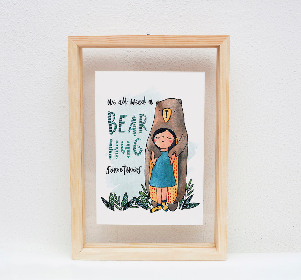 A5 Print: Bear hug