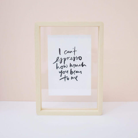 Actseed Wooden Frame A4 - i can't espresso