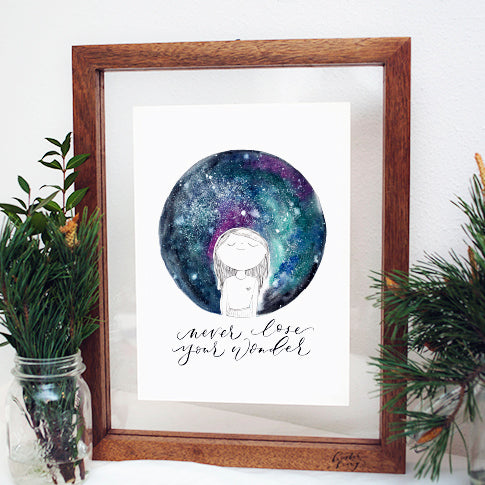 A4 Poster: Never Lose Your Wonder