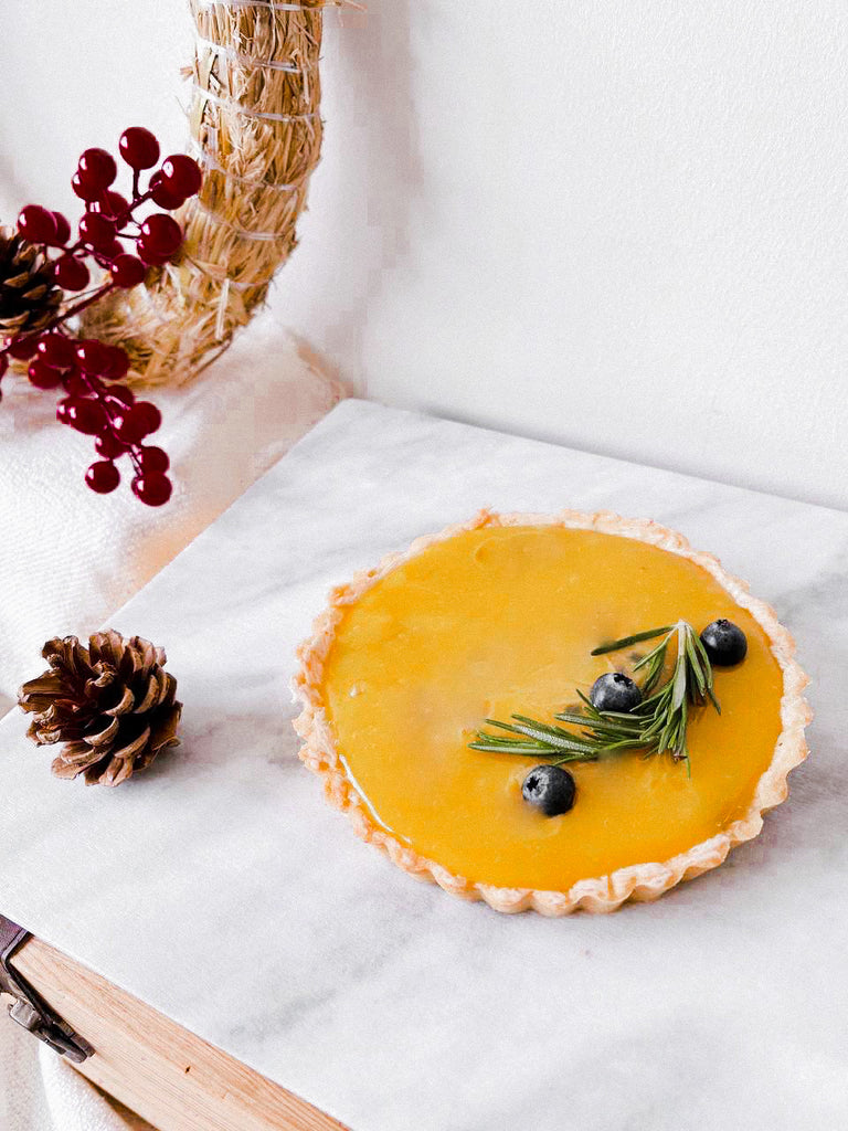 Passionfruit Dark Chocolate Tart