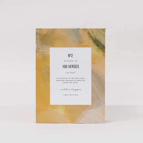 100 verses From The Heart (Second edition) Yellow Canvas
