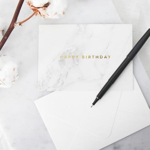 Actseed Set of 10 Marble Cards: Happy Birthday