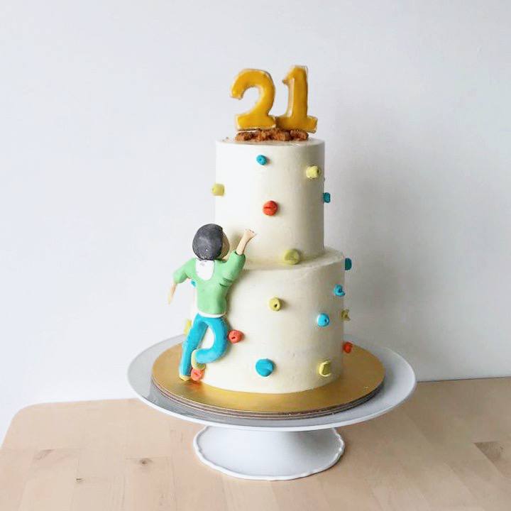Who wants to go rock climbing? What a fun and unique cake design! The shape  was definitely tricky to perfect but I knew we could do it!… | Instagram