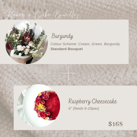 Raspberry Cheesecake x Flower Bundle