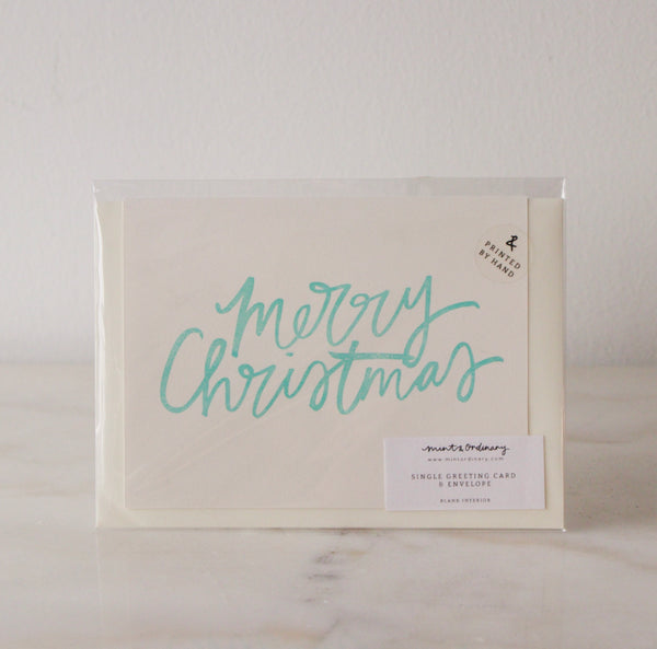 Mint & Ordinary Merry Christmas Cards