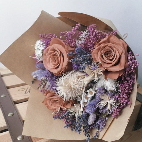 UPGRADE to Lux Preserved Rose Bouquet