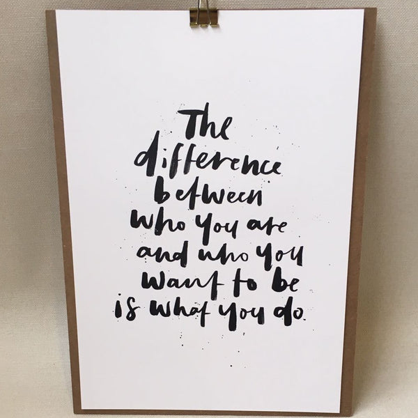 Poster - the difference