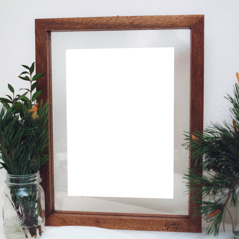 A3 Floating Frame Without Artwork (Dark Wood)