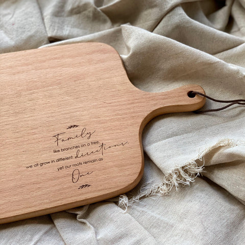 Thycupbearer: Family Like Branches On A Tree Serving Board