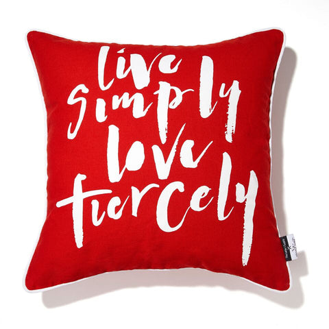 Cushion - Live Simply Love Fiercely
