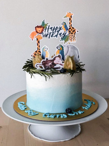 8" Customised Kid Friendly Cake - Ombre