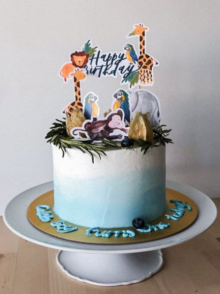 6" Customised Kid Friendly Cake - Ombre